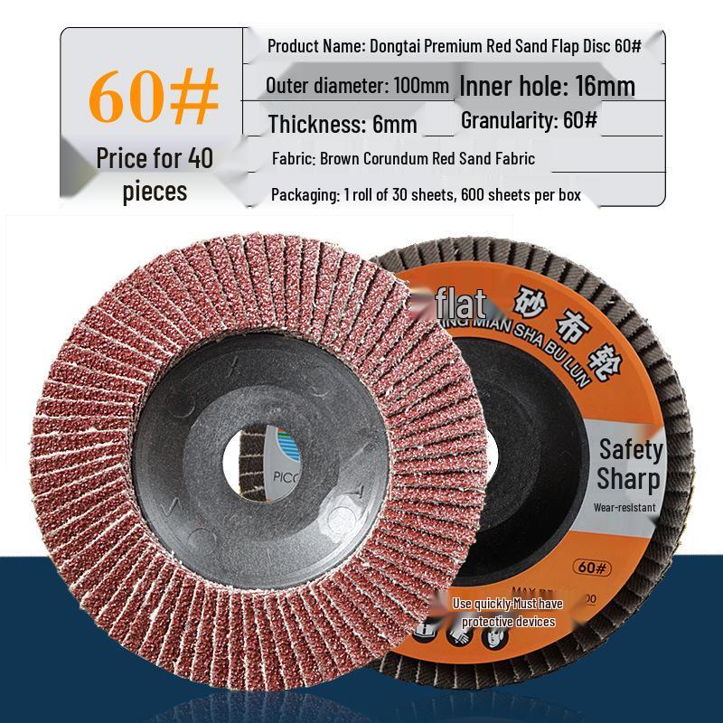Flap Disc for Angle Grinder, Metal & Stainless Steel Polishing, Thousand Leaf Sanding Wheel
