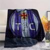 Toulouse Football Club Flanelldecke mit Aufdruck, Hohe Qualität, Bequem für alle Jahreszeiten, Heimdekoration, Wärme und Komfort