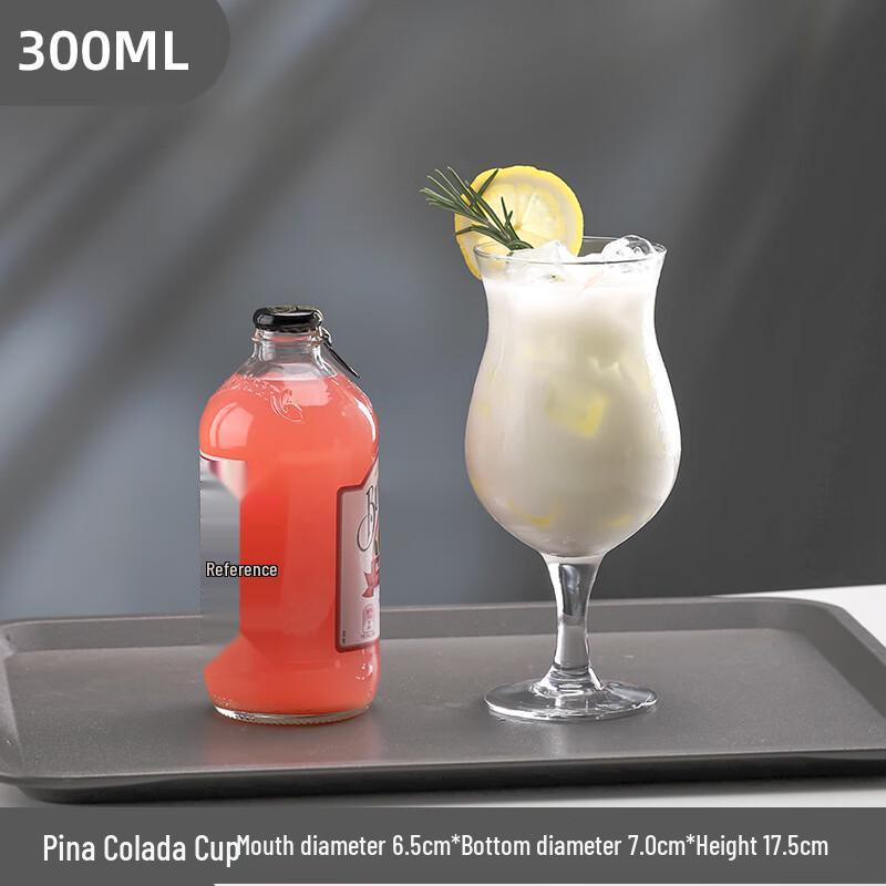 Changbaosen Coconut Grove Glass Beverage Cup 300mL