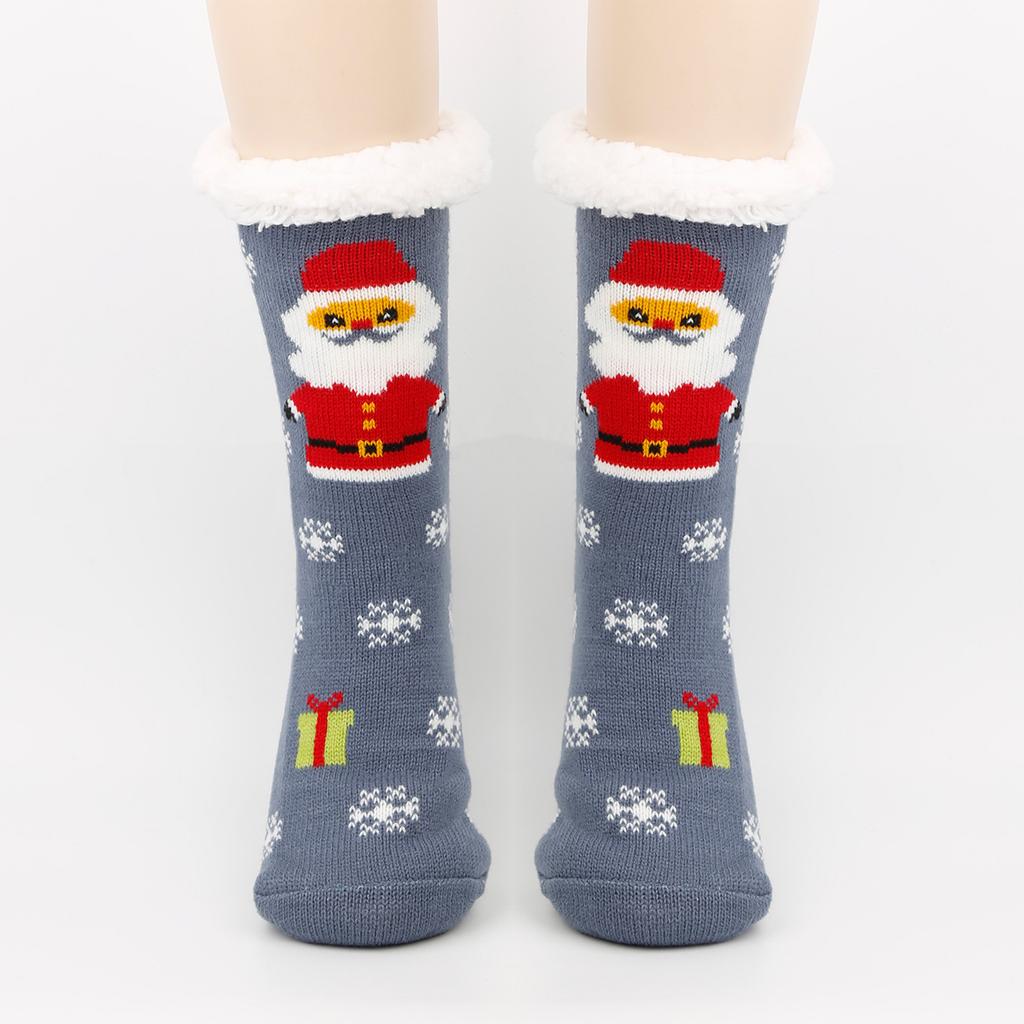 Women's Christmas Socks Floor Socks Snow Boots Thickened Fleece Home Sleep Socks Carpet Sock Covers