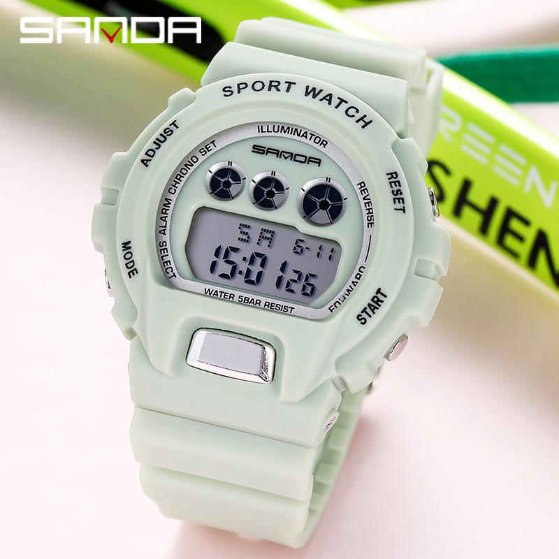 Sanda Waterproof Multifunctional Student Sports Watch - TikTok Trend