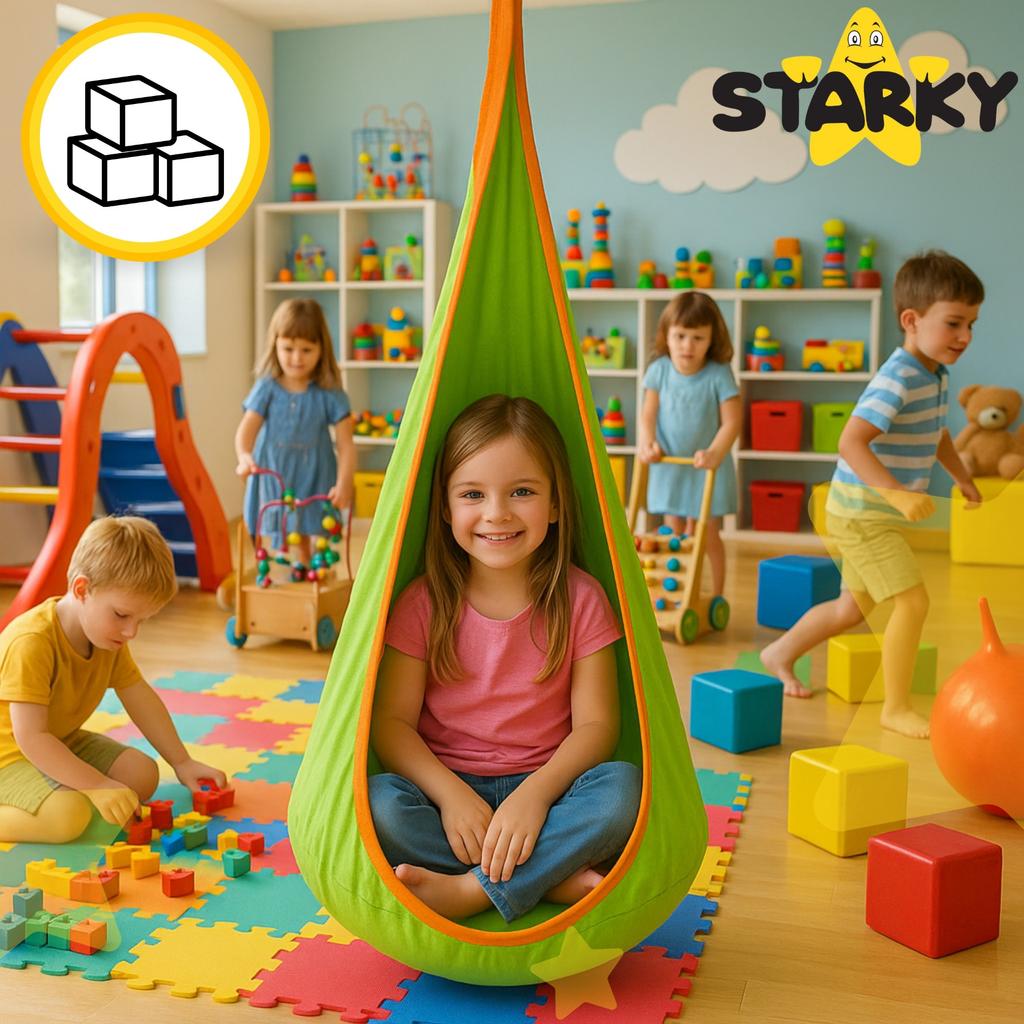 Fotel bujak kokon wiszący huśtawka montessori namiot do pokoju dla dzieci