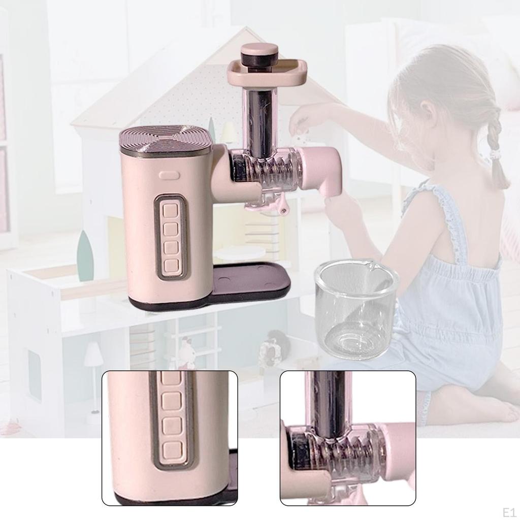 1/12 Entsafter Modell Puppenhaus Dekoration, Simulationsmöbel Kleine Küchengeräte Lebensszene für