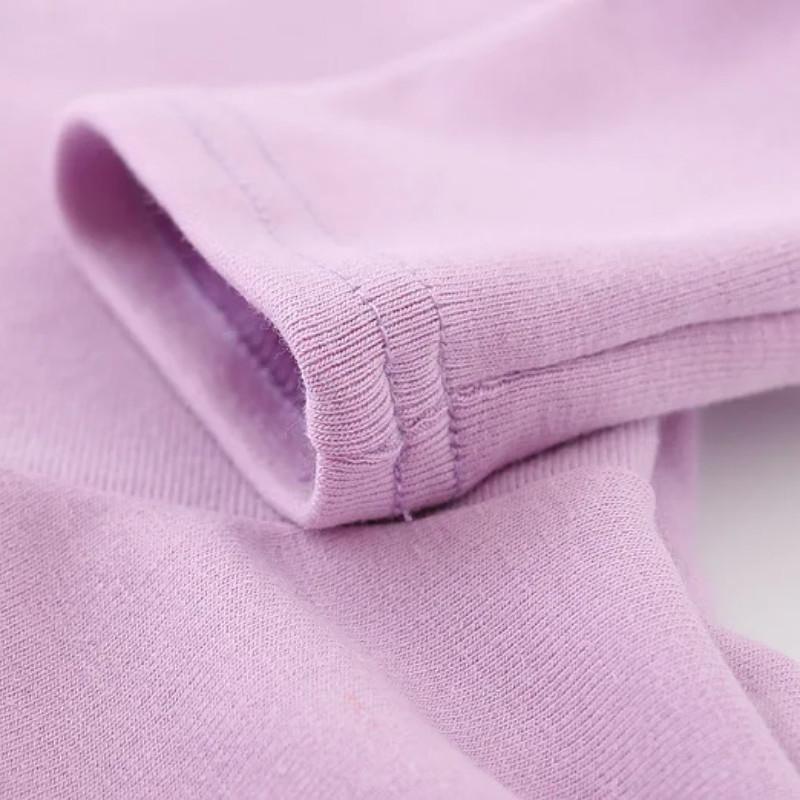 Spring Casual Dress for Baby Cotton Solid Long Sleeve Dress Infant Girl Clothing