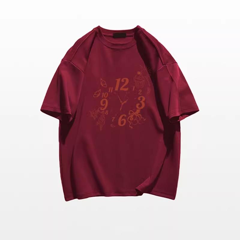 

Футболка Harajuku Oversize, высокое качество, 200 г, 100% хлопок, футболка, летняя футболка с буквенным принтом 2025 года для женщин, одежда, серые топы Y2k, уличная одежда M