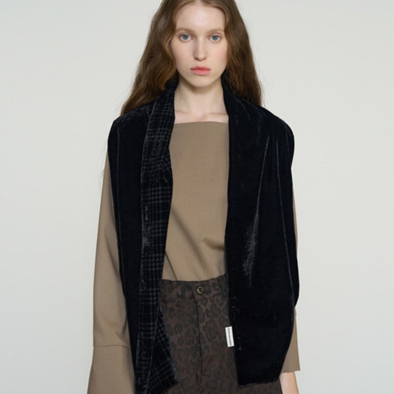 NEBELEVERYWEAR VELVET REVERSIBLE MUFFLER (5col)
