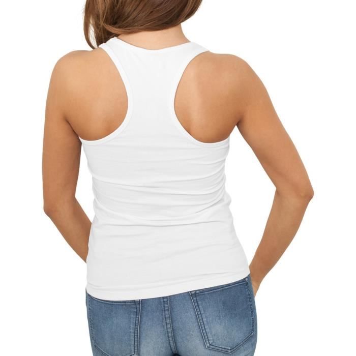 Tank Top - Urban Classics - Femme - Blanc - Slim - Stretch Fit