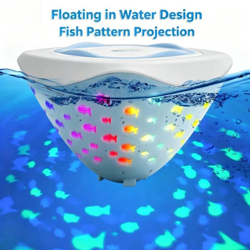 LED Wasserdichte Badewannenleuchte RGB Bunte Schwimmbad Dekoration Lichter Kleiner Fisch Projektion Badelicht Projektor Geschenke