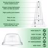 166pcs  Pods Kits Reusable Hydroponics Pods Set Indoor Hydroponics Growing System with Labels Grow Basket Growth Sponges