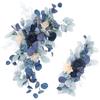 2pcs Artificial Wedding Arch Flowers Greenery Arbor Floral Arrangement Party Reception Backdrop Decor Multiple Style Ceremony