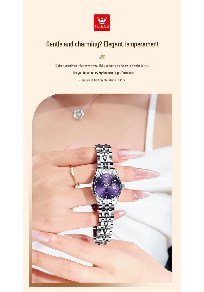 2026 Women's Elegant High-End Quartz Watch - Perfect Gift for Girlfriend's Birthday (Model SL5649)