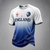 Men's Casual Short Sleeve T-Shirt Round Neck with USA Letter Graphic for Everyday Wear