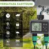 Garden Irrigation Controller With Dual Water Valve And Smart Timing For Home Garden And Lawn Care