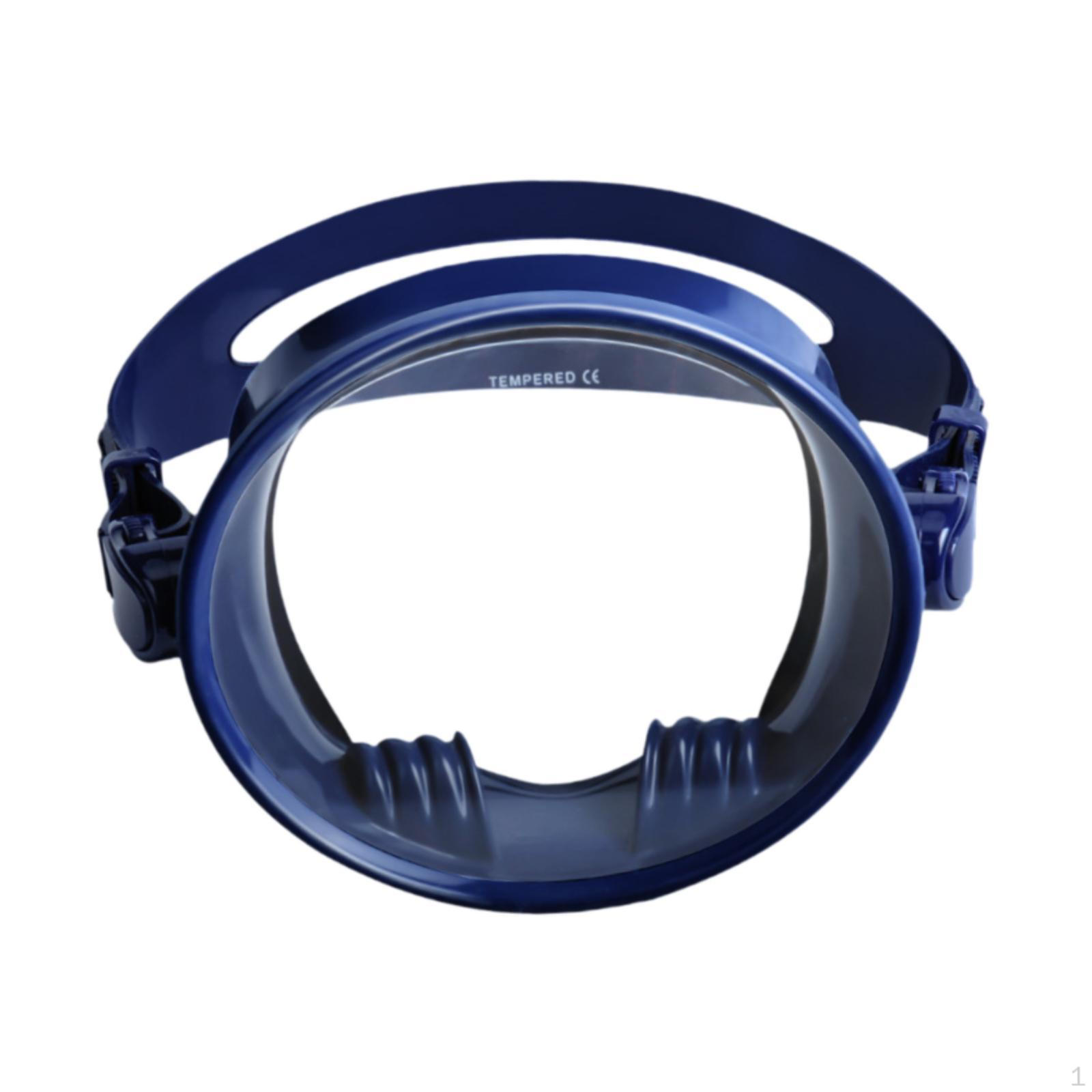 

Однолинзовая маска для дайвинга, очки для дайвинга, противотуманные, герметичные, для плавания с маской и трубкой темно-синий