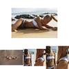 Elegant Womens Padded Bra Floral Swimsuit With Timeless Beach Bandage Bikini Style