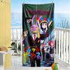 Digital Circus Customizable Name Beach Towel Quick-Dry Soft Microfiber Perfect for Traveling Yoga Camping and Swimming
