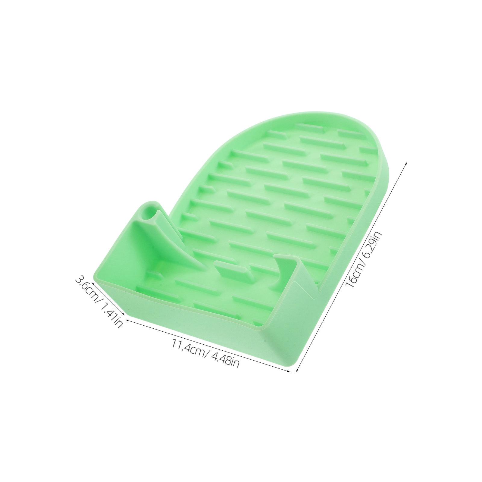

Silicone Water Bottle Drying Rack Space Saving Drainer Organizer Stable Quick Dry Stand for Kitchen Counter Cups other зелёный