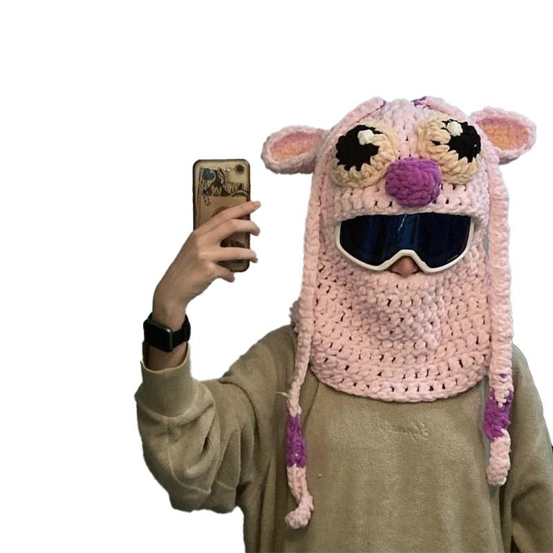 Neuer handgemachter gehäkelter Mais-Hut, personalisierter lustiger Party-Eltern-Kind-Hut