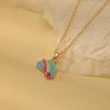 Rainbow Dinosaur Unicorn Friendship Necklace for Children – Creative Pendant Gift