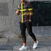 Conjuntos de 2 piezas de verano para hombre, chándal, camiseta de manga larga y pantalones de chándal largos, ropa de calle, ropa deportiva de gran tamaño para hombre