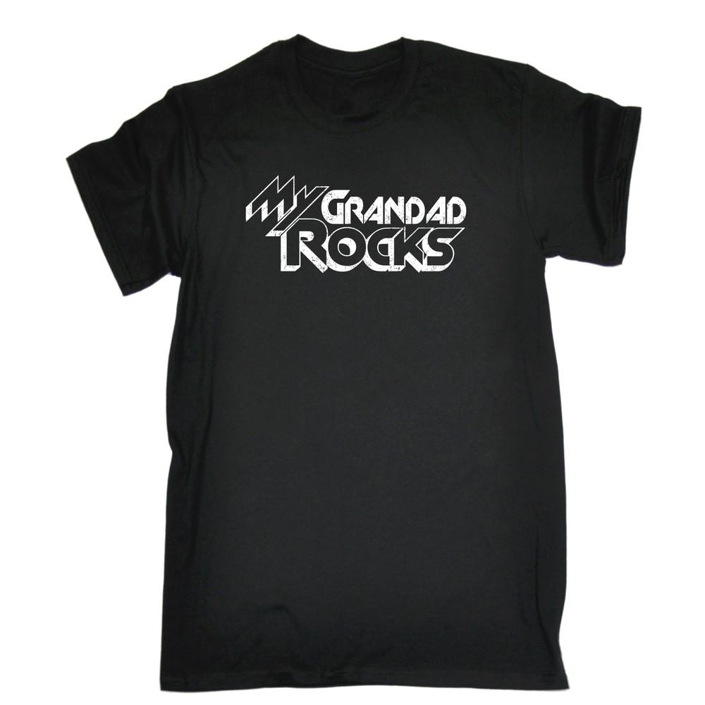 

My Grandad Rocks T-SHIRT birthday gift For Him Family Pop Funny birthday gift S