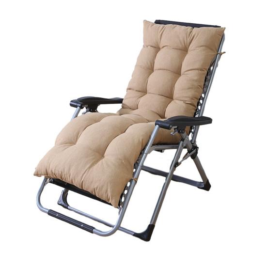 Recliner Cushion Cotton Linen Chair Pad with Straps Soft Padded Chair Cushion for Folding Recliners Rocking Chairs Home Office Use