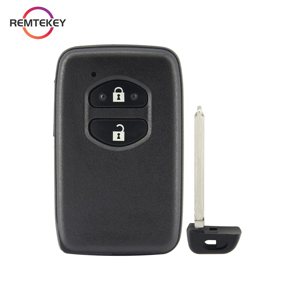 

REMTEKEY Smart Key Fob Keyless Entry Remote Shell Case HYQ14AAB/HYQ14ACX/HYQ14AEM 2/3/4 Buttons for Toyota Prius Land RAV4