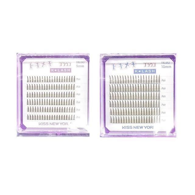 KISS NEW YORK - Tokimeki K-LASH Eyelashes Brown - 9mm - 120 pcs