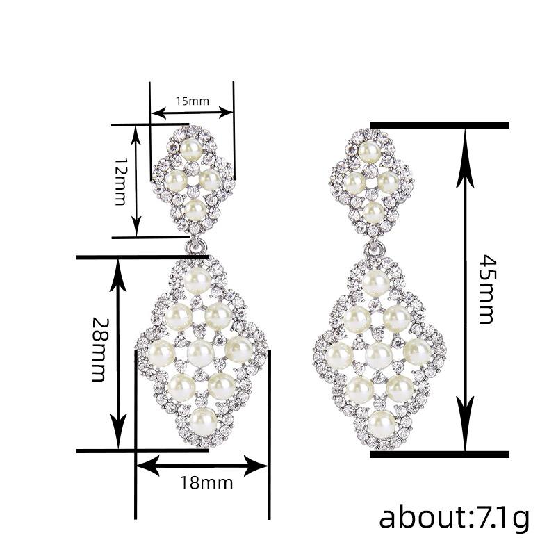 Baroque Earrings for Women, Bridal Style High-end Dress Accessories, Personalized Lady Popular Models
