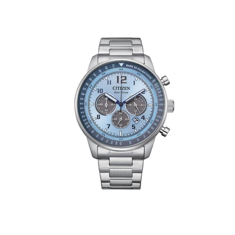 CITIZEN Eco-Drive Series Eco-Drive Series 100 Meters Waterproof Solar Quartz Steel Strap 44mm Men s Watch Blue Dial CA4500-83M синий