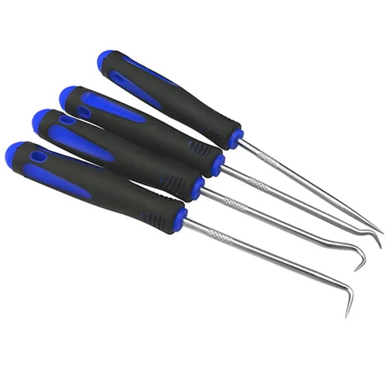 4pcs Car Pick Hook Set O Ring Oil Seal Screwdrivers Puller Remover O-Ring Seal Gasket Auto Repair Tools