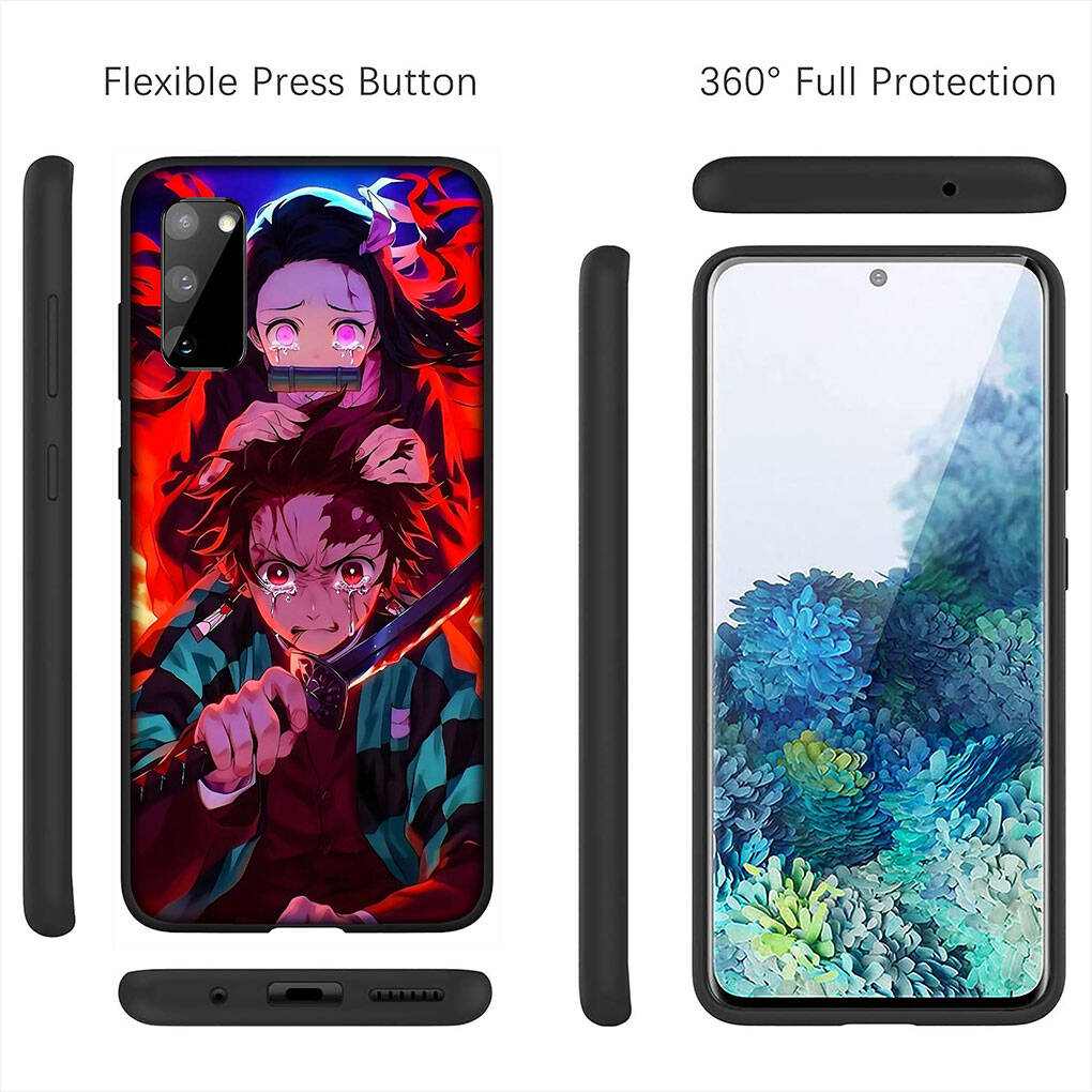 For Motorola Moto Edge 70 60 50 G54 G86 Samsung Galaxy S25 iPhone 17 16 15 Redmi Note 14 Pro Max Phone Case Nezuko Demon Slayer Agatsuma Zenitsu Cover