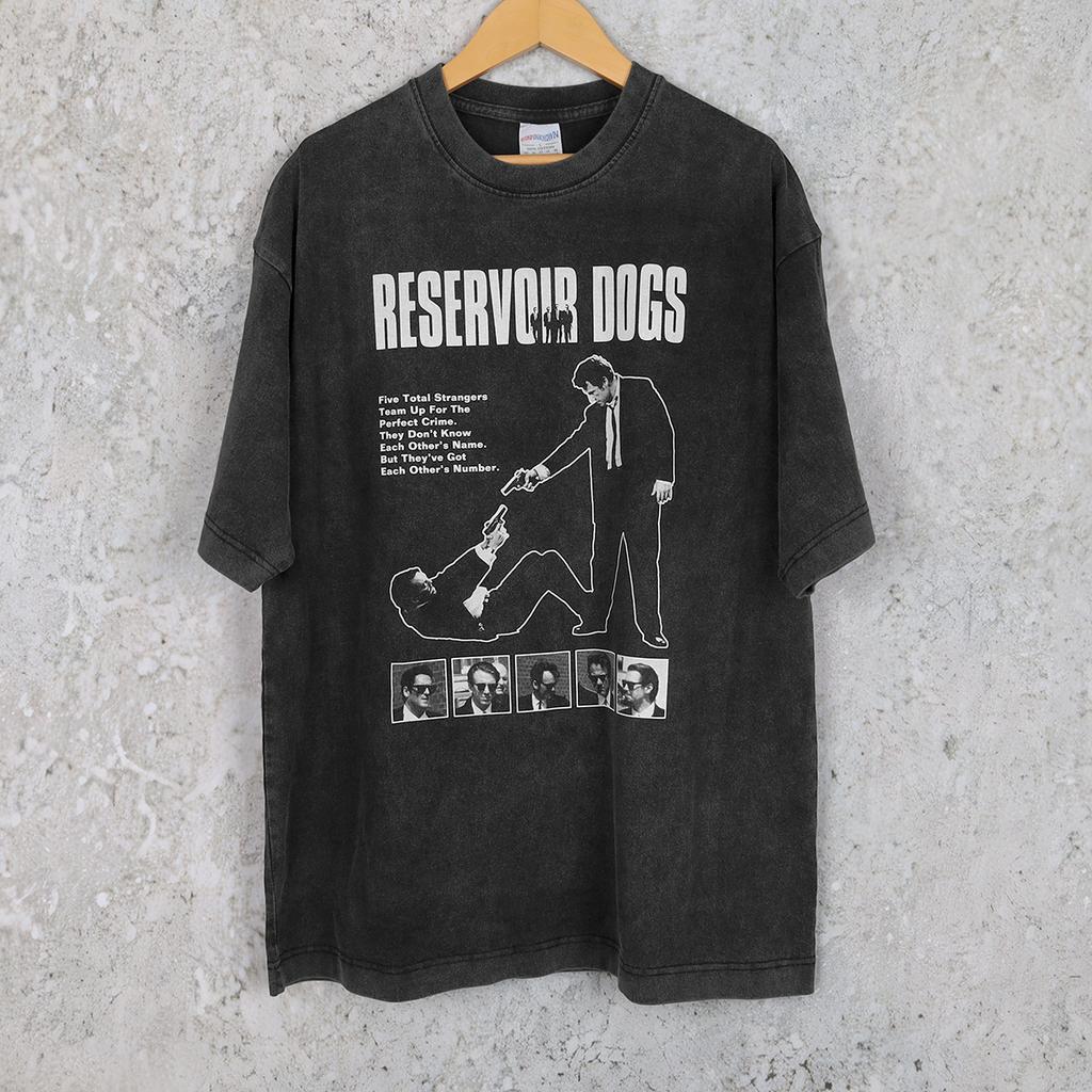 Reservoir Dogs TShirt Movie Quentin Tarantino Pulp Fiction The Hateful Eight Scarface Taxi Driver Cotton Mens Clothing Shirt