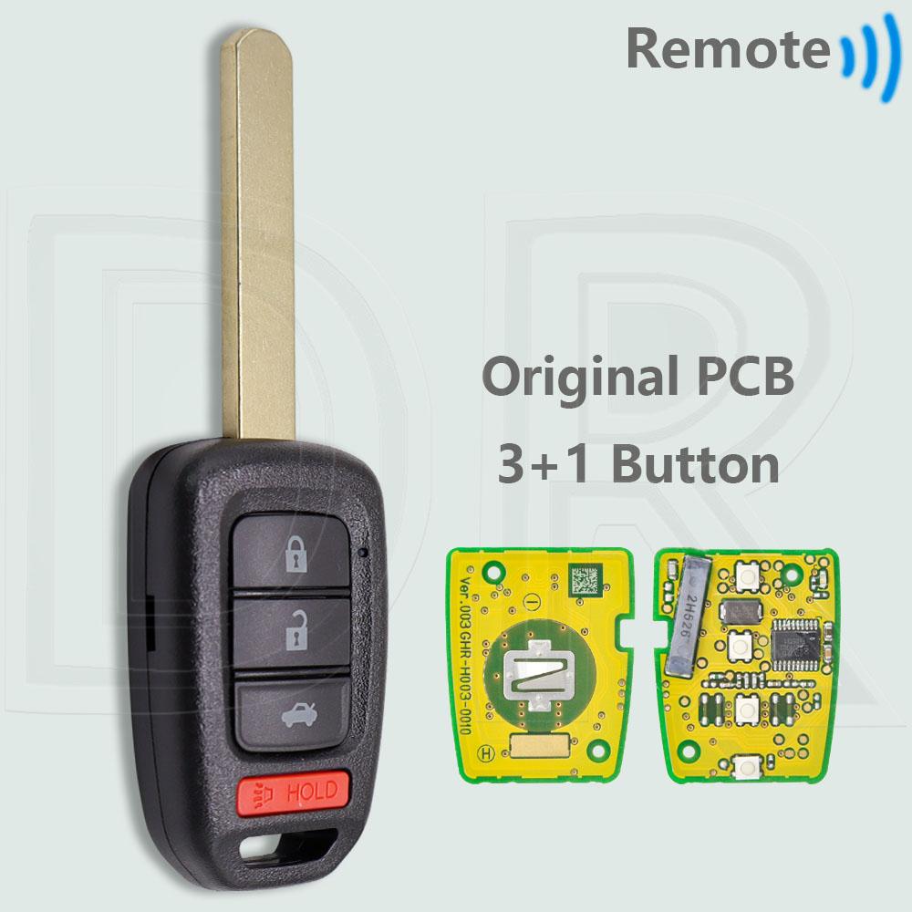DR HLIK6-1T 313.8MHz HLIK6-1TA 433.9MHz ID47 PCF7961X Car Remote Key For Honda Civic Accord City CR-V Jazz XR-V Vezel HR-V FRV