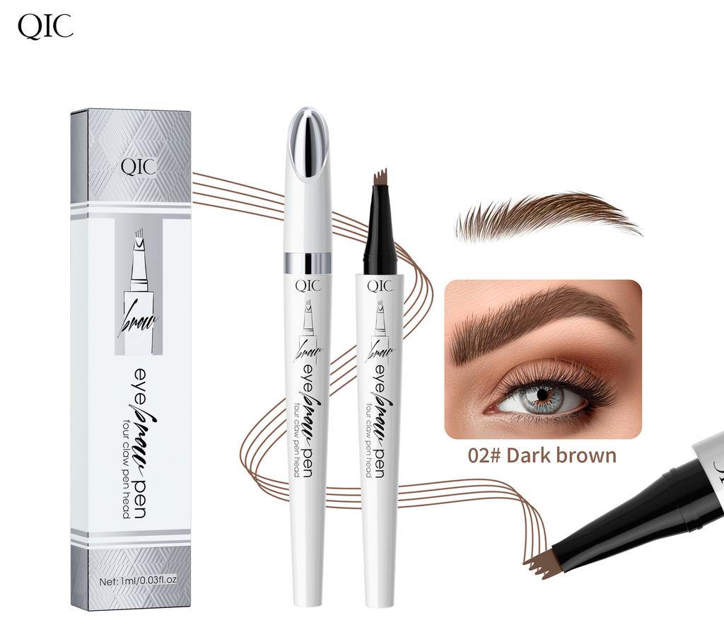 New 3D Waterproof Micro-Knife Magic Eyebrow Four-Pronged Eyebrow Pencil Wild Water Eyebrow Pencil