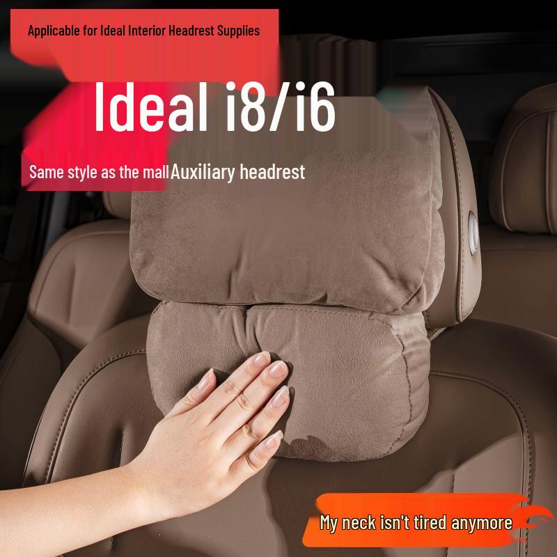 Ideal i6i8 Car Neck & Lumbar Support Pillow Set for Headrest and Interior Decoration