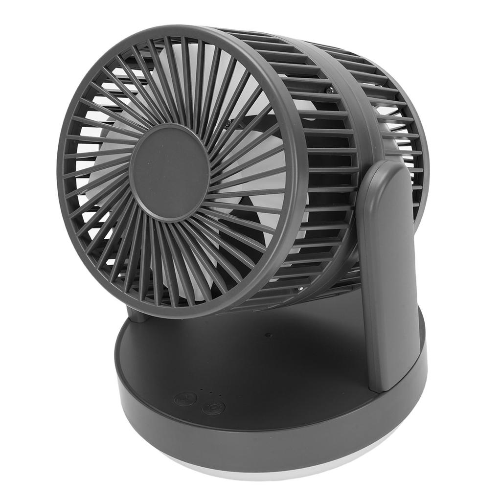 Desk Fan 3 Speeds   Rechargeable Desktop Oscillating   Circulator Fan with Night Light for Home Bedroom
