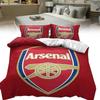 Arsenal Football Club Soccer Print Duvet Cover Set With Polyester Material For Sports Fans Bedroom Decor