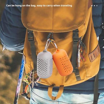 Outdoor Reise Schnelltrocknendes Handtuch Hochsaugfähig Hautfreundlich Waschbar Farbecht Sport Yoga Kühlhandtuch mit Silikonhülle