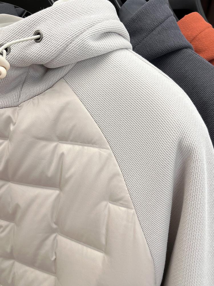 Herren Trendy Leichte Kapuzen-Daunenjacke - Wintermode 2025, Vielseitig & Warm