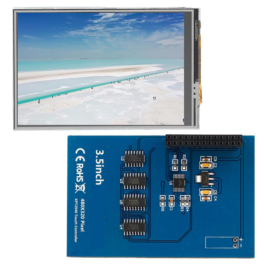 3.5inch RPi Display 480x320 4B Resistive Touch Monitor with Pen Fit for Raspberry Pi 3b