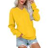 Lightweight Warm Women Casual Sweatshirt Long Sleeve V Neck Pullover With Pockets Fashion Color