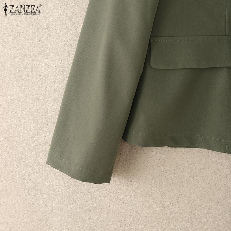 ZANZEA Cardigan Blazer Subțire Casual cu Mâneci Lungi pentru Femei