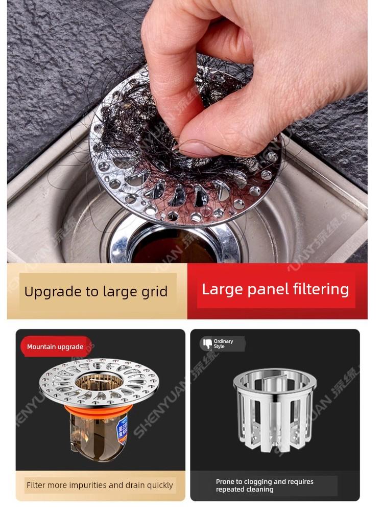 Universal Anti-Odor Core for Bathroom Floor Drain, Anti-Insect and Anti-Odor Seal for Toilet Drain Pipes