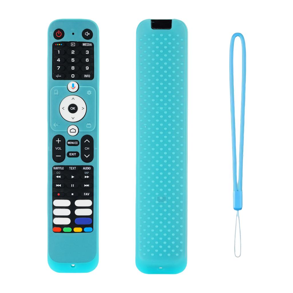 Protective Silicone Remote Case for HTR-U32G HDTV Remote Control Shockproof Washable Case with Lanyard Accessories