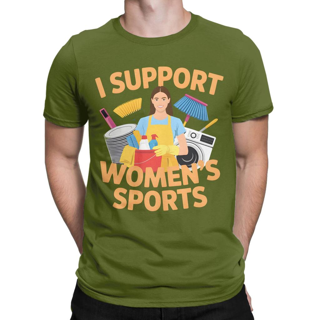 Unisex TShirts I Support Unisexs Sports Strong EmpowerUnisext Novelty Pure Cotton Tee Shirt Short Sleeve T Shirts O Neck Clothes