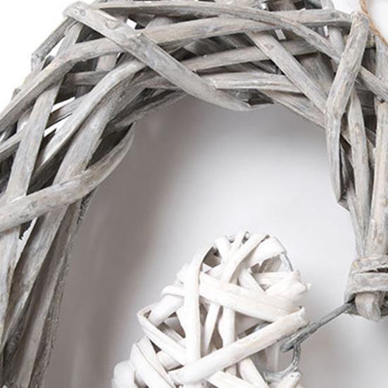 Heart Pendant Chic DIY Rattan Nordic Style Romantic Woven Pendant Ornament for Wedding