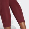 Adidas Solid Color Logo Fitness Leggings Women Bottoms Shadow-Red IJ9360