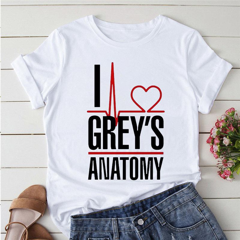 Greys Anatomy You Are My Person Women T Shirt Casual O-Neck T-Shirt Femme Tops Fashion Streetwear Kawaii Tshirt Lady Clothing