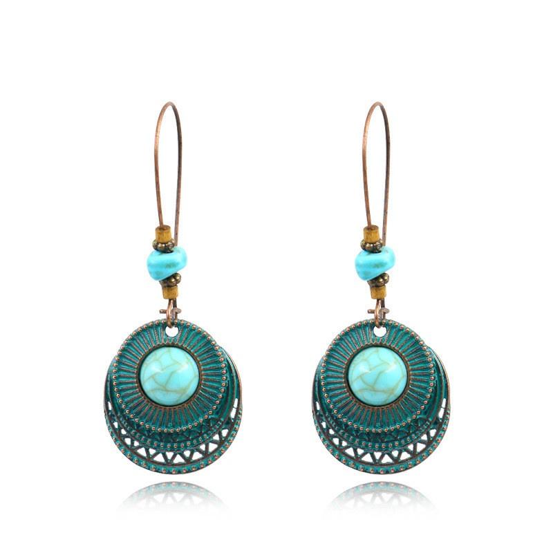 Vintage Boho Women Dangle Drop Long Earrings Charming Colour